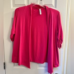 You should colored cardigan. 3/4 sleeve length